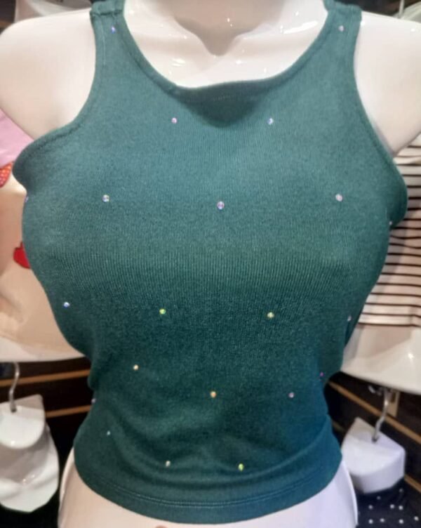 Franelilla Dama - Varios Colores con Piedritas - Talla Unica